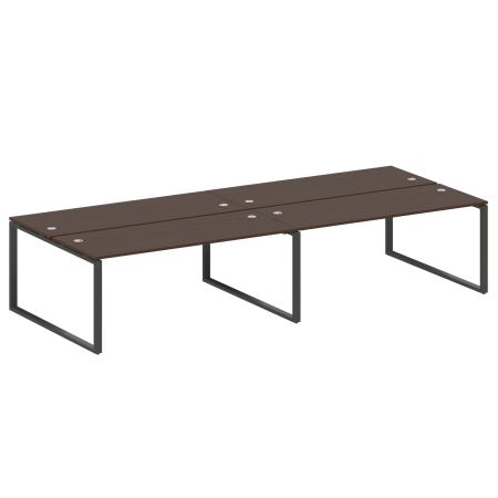 Рабочая станция Metal System Style БО.СМ-4.5 3600x1475x750 (Венге Цаво/Антрацит металл)