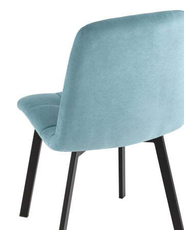 Стул Oliver Square велюр пыльно-голубой (Стул Oliver пыльно-голубой)
