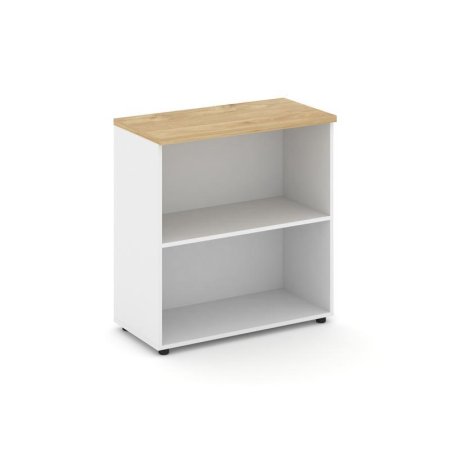 Стеллаж низкий широкий SN.STS-300 (796х400х833) (Белый/Тиквуд Светлый)