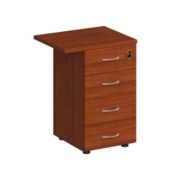 Брифинг-приставка с тумбой 4-ящичной с замком Комфорт К 307 570x600x750 (Французский орех) Брифинг-приставка с тумбой 4-ящичной с замком Комфорт К 307 570x600x750 (Французский орех)