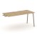 Стол приставка к опорным тумбам ES.SPR-4-VK (1580х730х750) (Тиквуд Светлый/Металл Латте)