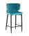 Стул полубарный Матео велюр темно-бирюзовый (Стул полубарный Матео темно-бирюзовый)