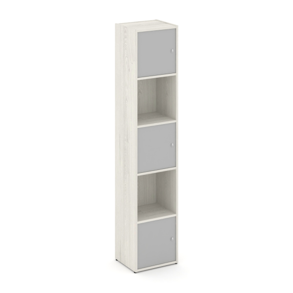 Стеллаж Locker Plus LK.K-007 408x350x1983 (Дуб Наварра | Серый)