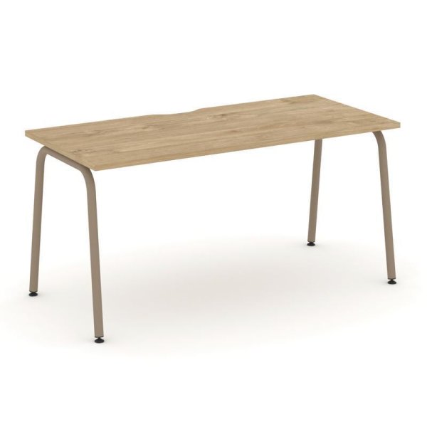 Стол рабочий ES.SP-4-VK (1580х730х750) (Тиквуд Светлый/Металл Латте)