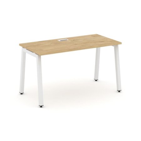 Стол письменный SN-5A.SP-022 (1180х800х750) (Тиквуд Светлый/Металл Белый)