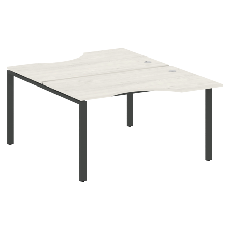 Рабочая станция криволинейная Metal System Style БП.РАС-СА-2.2 1400x1835x750 (Дуб Наварра/Антрацит металл)