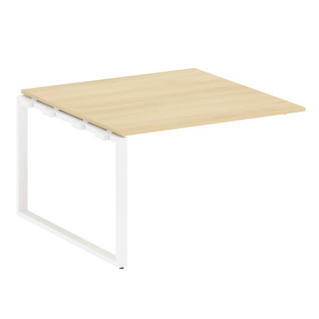 Проходной наборный элемент переговорного стола Metal System Style БО.ППРГ-2 1200x1235x750 (Акация/Белый металл)