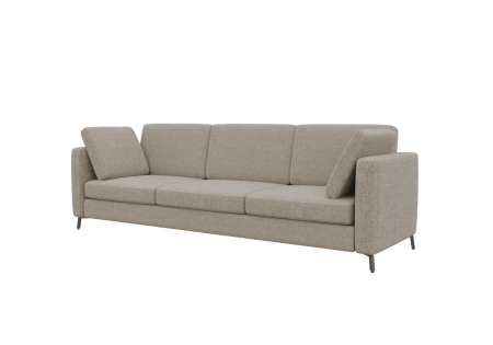 Диван трехместный BRS-3 (Сан 03/Металл Черный)