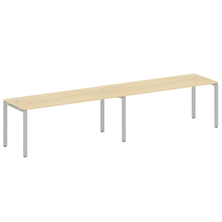 Рабочая станция на 2 раб.места Metal System Style БП.СМ-2.5 3600x720x750 (Акация/Серый металл)