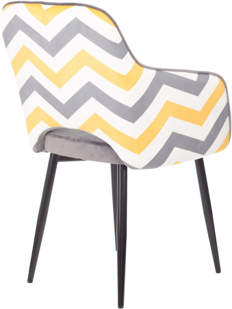 Кресло CH-380F серая жемчужина Italia 26 зигзаг на ножках металл (Серо-голубой) Кресло CH-380F серая жемчужина Italia 26 зигзаг на ножках металл (Серо-голубой)