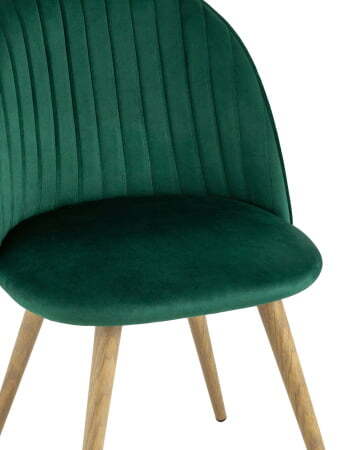 Стул Лион Страйпс велюр зеленый (Стул Лион зеленый)