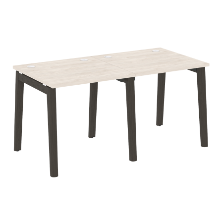 Рабочая станция на деревянных опорах Onix Wood OW.RS-2.0.8 1560x800x750 (Денвер Светлый/Дуб Темный)