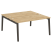 Рабочая станция на деревянных опорах Onix Wood OW.D.RS-2.4.8 1580x1635x750 (Тиквуд Светлый/Дуб Темный) Рабочая станция на деревянных опорах Onix Wood OW.D.RS-2.4.8 1580x1635x750 (Тиквуд Светлый/Дуб Темный)
