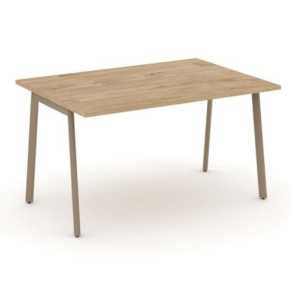 Стол переговорный ES.PRG-1.3-P (1380х980х750) (Тиквуд Светлый/Металл Латте) Стол переговорный ES.PRG-1.3-P (1380х980х750) (Тиквуд Светлый/Металл Латте)
