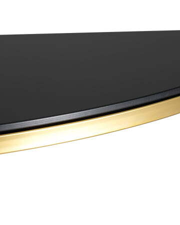 Консоль полукруглая АЛЬБА 115*30 золото стекло черное (Консоль Альба золотой) Консоль полукруглая АЛЬБА 115*30 золото стекло черное (Консоль Альба золотой)