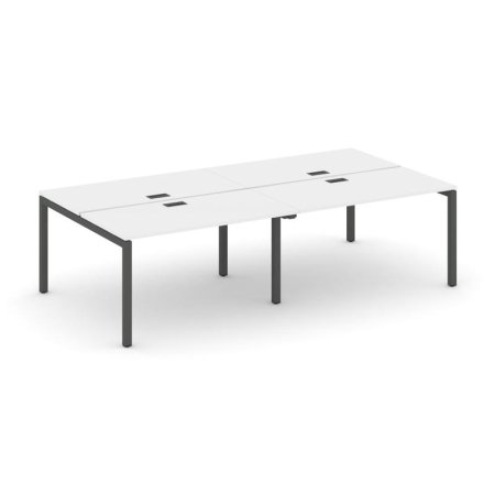 Рабочая станция 2-х сторонняя SN-5P.DRS-044 (3160х1432х750) (Белый/Металл Антрацит)