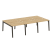 Рабочая станция на деревянных опорах Onix Wood OW.D.RS-6.1.8 2940x1635x750 (Тиквуд Темный/Дуб Темный) Рабочая станция на деревянных опорах Onix Wood OW.D.RS-6.1.8 2940x1635x750 (Тиквуд Темный/Дуб Темный)