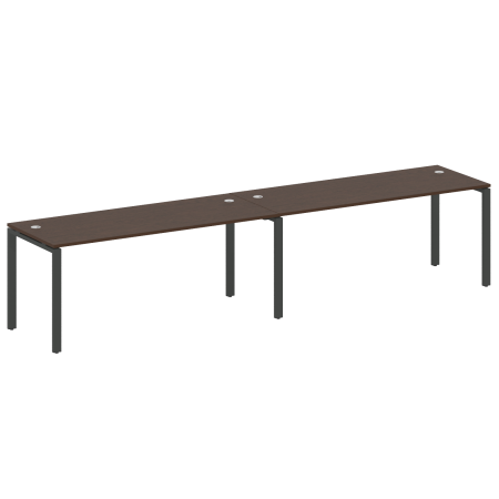 Рабочая станция на 2 раб.места Metal System Style БП.СМ-2.5 3600x720x750 (Венге Цаво/Антрацит металл)