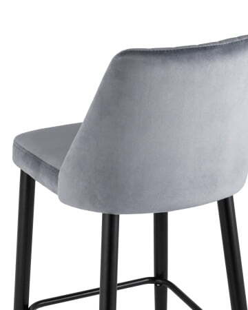 Стул барный Диего велюр серый (Стул барный Диего серый)