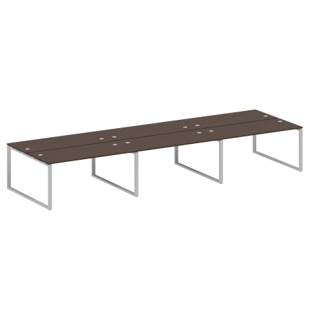 Рабочая станция Metal System Style БО.СМ-6.4 4800x1475x750 (Венге Цаво/Серый металл)