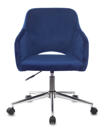 Кресло CH-380SL сапфировый Italia 17 крестов. металл хром (Синий) Кресло CH-380SL сапфировый Italia 17 крестов. металл хром (Синий)