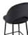 Стул полубарный Меган велюр черный (Стул полубарный Меган черный)