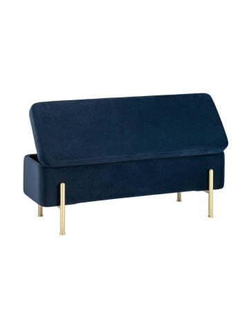 Банкетка Болейн с ящиком велюр синий (Банкетка Болейн синий) Банкетка Болейн с ящиком велюр синий (Банкетка Болейн синий)