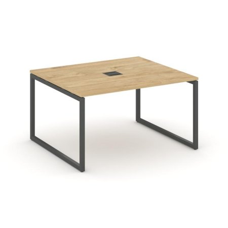 Стол переговорный SN-4O.SPRG-032 (1180х1180х750) (Тиквуд Светлый/Металл Антрацит)