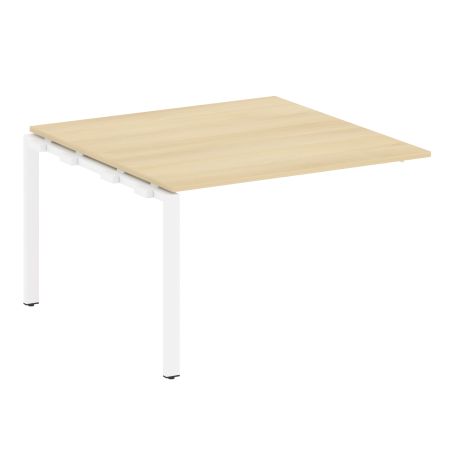 Проходной наборный элемент переговорного стола Metal System Style БП.ППРГ-2 1200x1235x750 (Акация/Белый металл)
