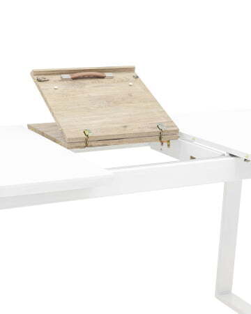 Стол обеденный Детройт раскладной 160-200*90 белый (Стол обеденный Детройт белый) Стол обеденный Детройт раскладной 160-200*90 белый (Стол обеденный Детройт белый)