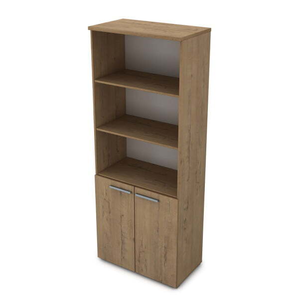 9Ш.005.7 Шкаф высокий с открытыми полками (800x450x2045) (Teakwood) 9Ш.005.7 Шкаф высокий с открытыми полками (800x450x2045) (Teakwood)