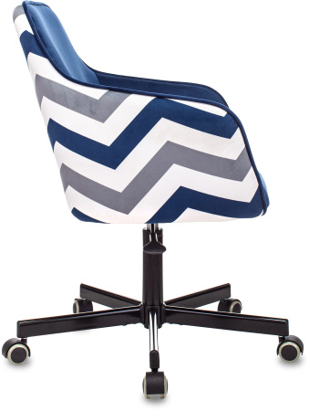 Кресло CH-380M сапфировый Italia 17 зигзаг крестов. металл (Синий) Кресло CH-380M сапфировый Italia 17 зигзаг крестов. металл (Синий)