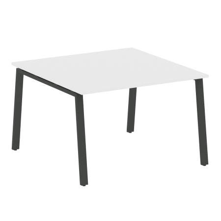 Стол для переговоров (1 столешница) на А-образном м/к Metal System Style БА.ПРГ-1.2 1200x1235x750 (Белый/Антрацит металл)