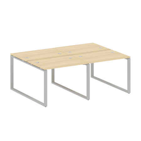 Рабочая станция Metal System Style БО.СМ-4.1 2000x1475x750 (Акация/Серый металл)