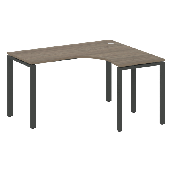 Стол криволинейный правый Metal System Style БП.СА-3 Пр 1400x1200x750 (Вяз/Антрацит металл) Стол криволинейный правый Metal System Style БП.СА-3 Пр 1400x1200x750 (Вяз/Антрацит металл)
