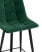 Стул полубарный Джанго велюр зелёный высота сиденья 60 см (Стул полубарный Джанго зеленый)