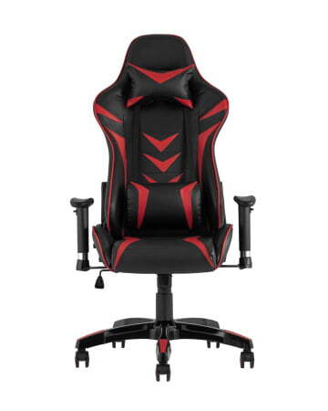 Кресло игровое TopChairs Corvette красное (Геймерское кресло Corvette черный, красный)