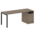 Рабочая станция с опорной тумбой Metal System Style БП.РС-СТП-1.3 1812x720x750 (Дуб Наварра/Серый металл) Рабочая станция с опорной тумбой Metal System Style БП.РС-СТП-1.3 1812x720x750 (Дуб Наварра/Серый металл)