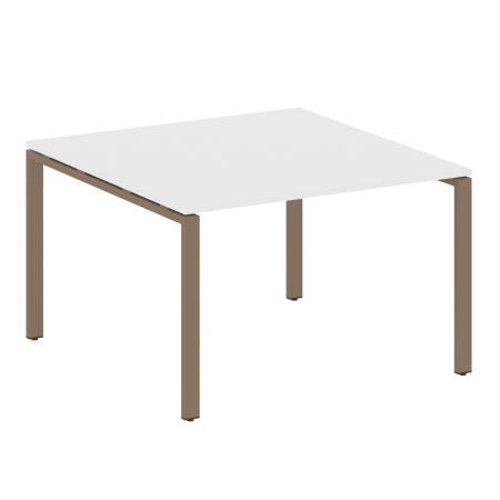 Переговорный стол 1 столешница Metal System Style БП.ПРГ-1.2 1200x1235x750 (Белый/Мокко металл)