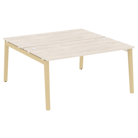 Рабочая станция на деревянных опорах Onix Wood OW.D.RS-2.4.8 1580x1635x750 (Дуб Аризона/Дуб Светлый)