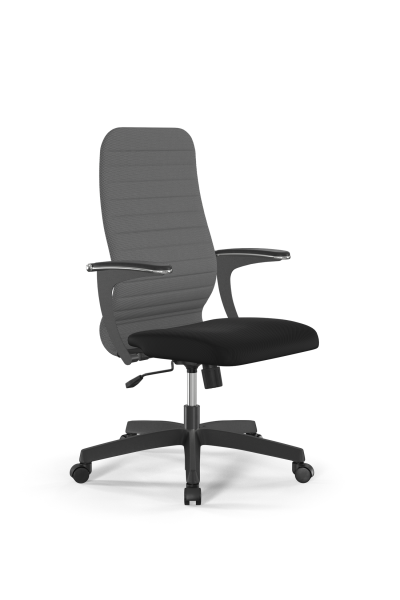 Кресло для руководителя Метта Sit 8 B2-10U - UMF(X1) /Uh02/Wh00/U1mL-b(M09.B02.G15.W01 (Светло-серый | Черный) Кресло для руководителя Метта Sit 8 B2-10U - UMF(X1) /Uh02/Wh00/U1mL-b(M09.B02.G15.W01 (Светло-серый | Черный)