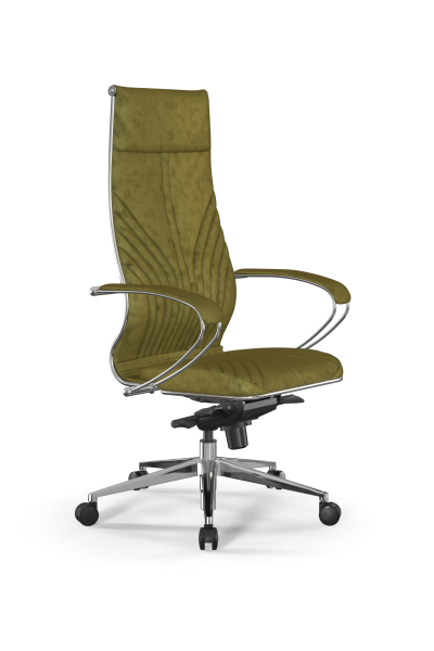 Кресло для руководителя Метта Samurai B1-13K - GoyaLE /Kc31/Wm31/K2cV(M06.B32.G11.W03) (Оливковый)
