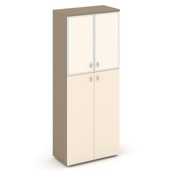 Шкаф высокий широкий ES.ST-1.7R I (800х420х1977) (Латте/Сатин/Лакобель ivory) Шкаф высокий широкий ES.ST-1.7R I (800х420х1977) (Латте/Сатин/Лакобель ivory)