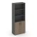 Шкаф высокий широкий SN.STS-101 (796х400х1982) (Антрацит/Тиквуд Светлый)