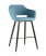 Стул барный Саймон велюр пыльно-голубой (Стул барный Саймон пыльно-голубой)