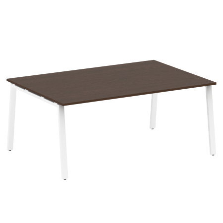 Стол для переговоров (1 столешница) на А-образном м/к Metal System Style БА.ПРГ-1.5 1800x1235x750 (Венге Цаво/Белый металл)