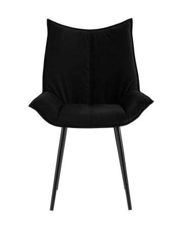Стул Осло велюр черный (Стул Осло черный)