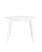 Стол Rondo 100-135*100 белый (Стол обеденный Rondo белый)