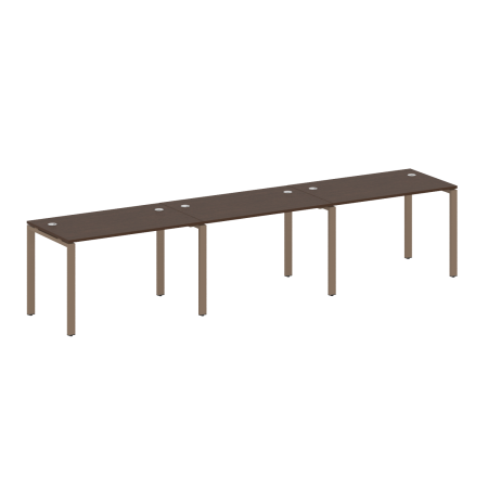 Рабочая станция на 3 раб. места Metal System Style БП.СМ-3.2 3600x720x750 (Венге Цаво/Мокко металл)