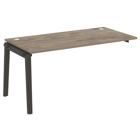 Наборный элемент рабочей станции на деревянных опорах Onix Wood OW.1.NRS-4.8 1580x800x750 (Тиквуд Темный/Дуб Темный)